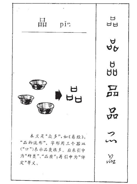 品意思|品的意思，品字的意思